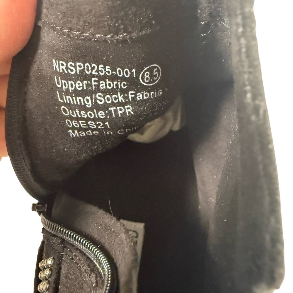 Not Rated Black Studded Women's Sneakers - Picture 4 of 4